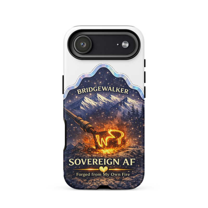 "Sovereign AF – Forged from My Own Fire" Tough Case for iPhone® – iPhone 17 Air, Matte