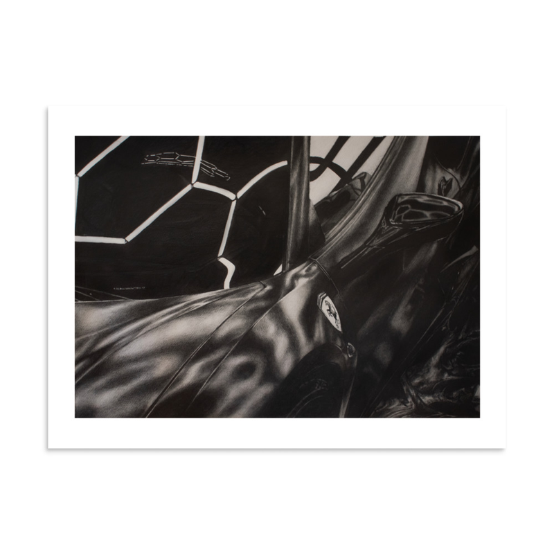 Ferrari 488 Drawing Print