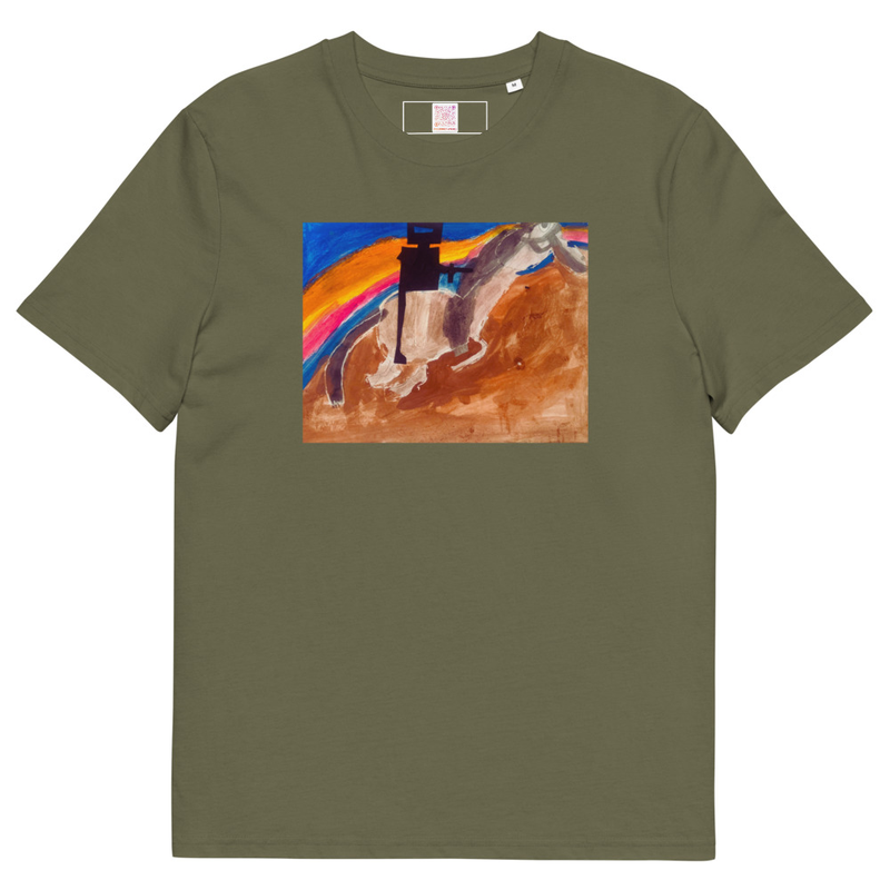 Ned Kelly - Unisex Organic Cotton Tee – S, Khaki