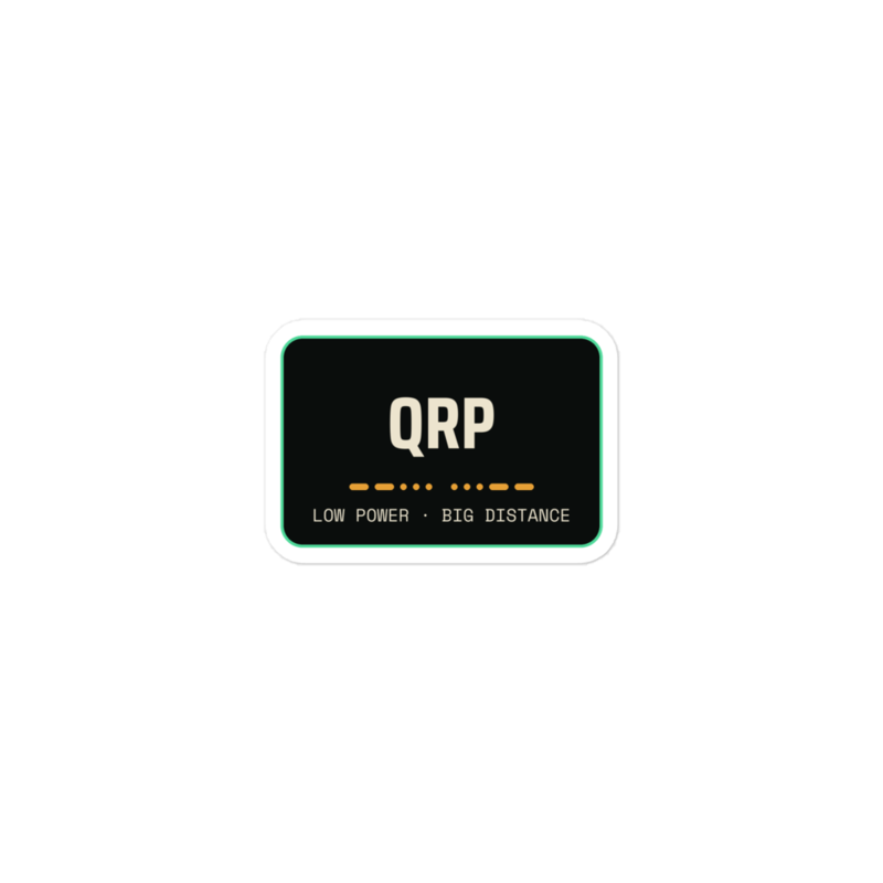 QRP Sticker mockup