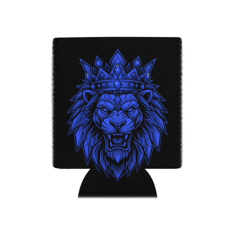 Uncle Benny ® Lion Crown Can Cooler Neon Blue EST. 2020