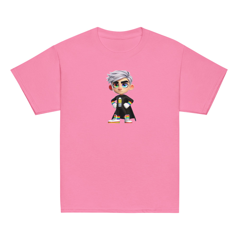 KP Youth classic tee – XS, Azalea