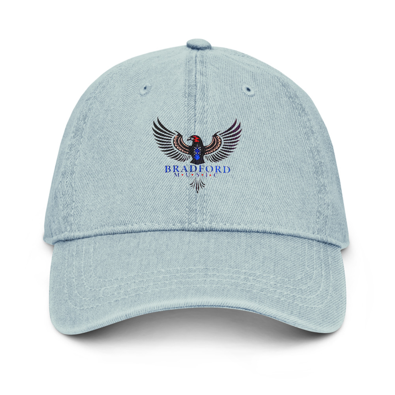 Denim Hat - Bradford Music Logo - printed 