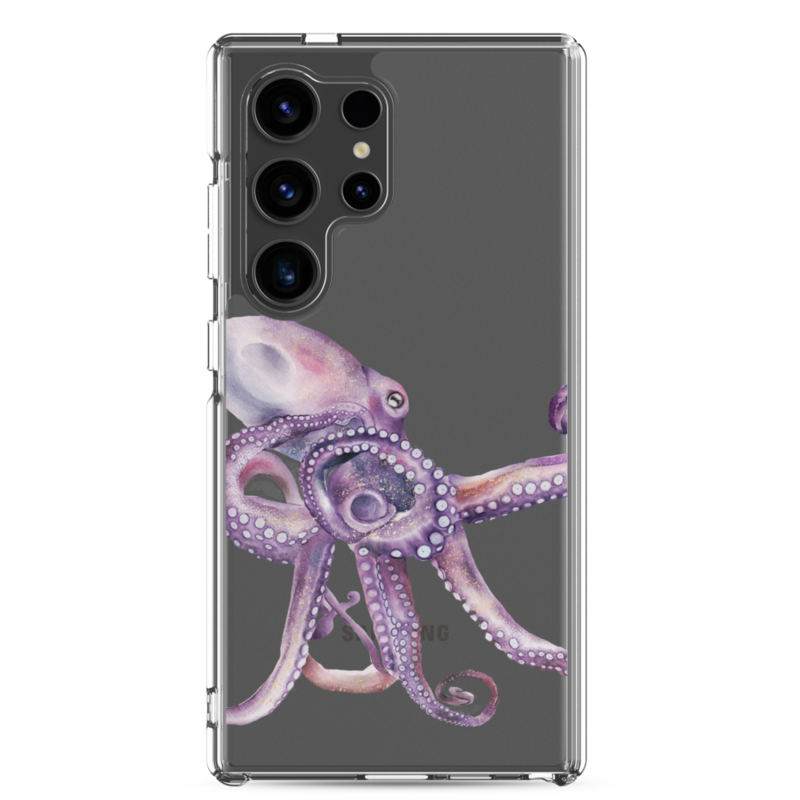 Watercolor Octopus Clear Case for Samsung®