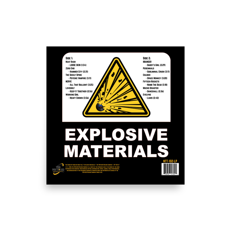 Vol.2 Explosive Materials - Album Rear Poster