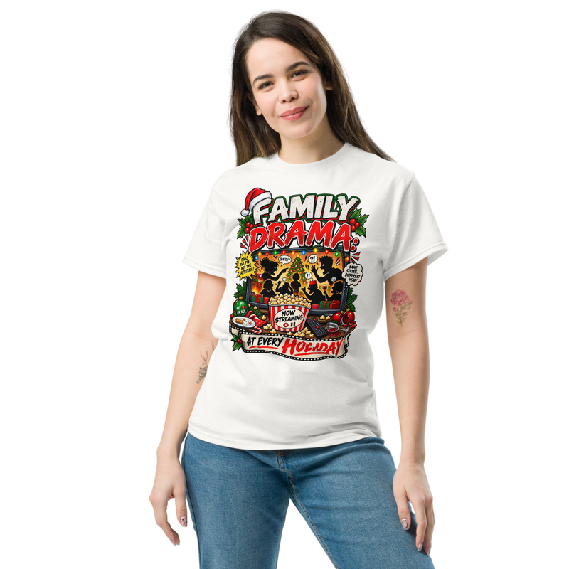 Family Drama - Unisex classic tee – 2XL, White