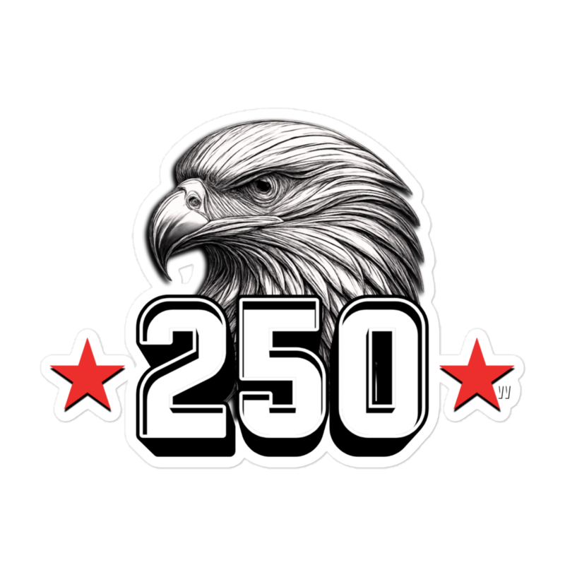 250 YEARS American Independence Sticker