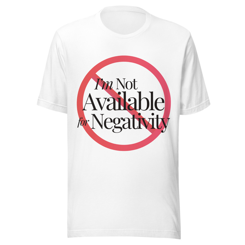 Not Available for Negativity - Light Tone – XS, White