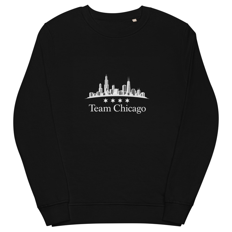 Unisex organic sweatshirt Team Chicago Art