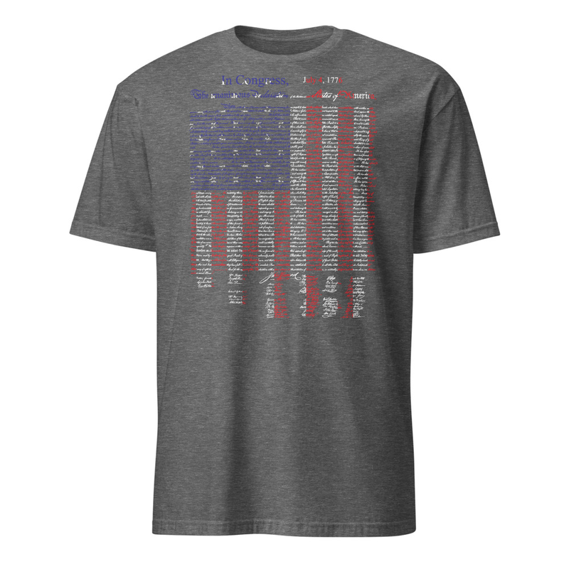 Declaraition of Independence Flag T-Shirt - Front Print
