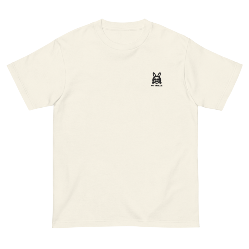 Otinize うさぎ刺繍 tee（アイボリー）