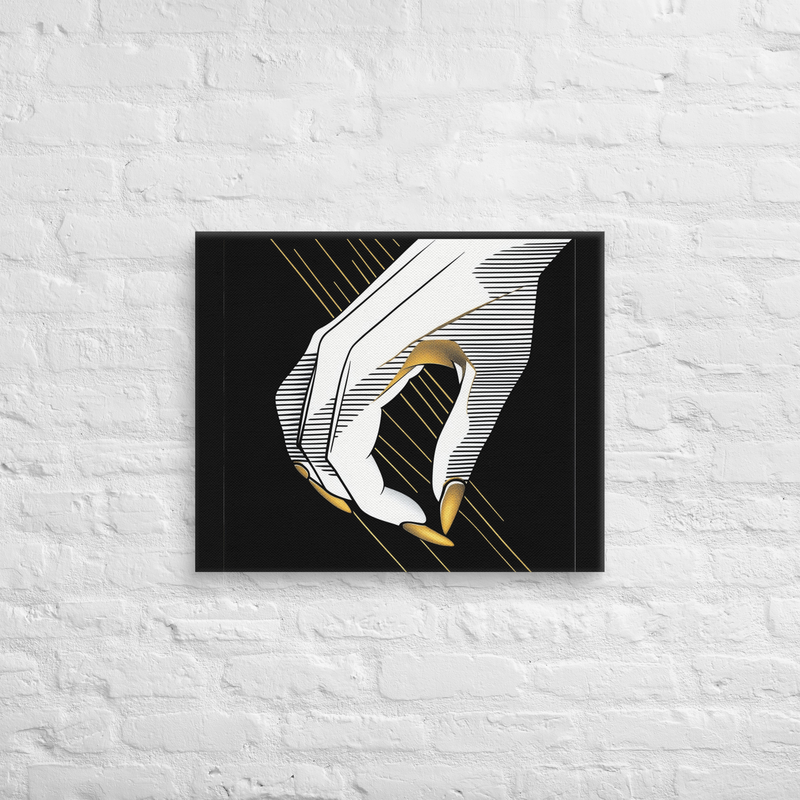 Line Art Nails Minimalist Art on Canvas | Wall Art on Decor