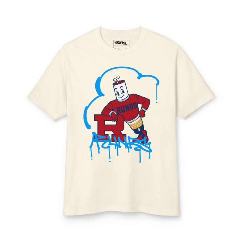 RUNRS Mascot Tee - Faded Cream