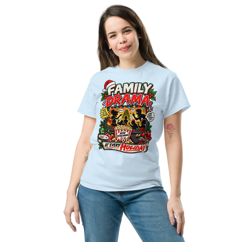 Family Drama - Unisex classic tee – L, Light Blue