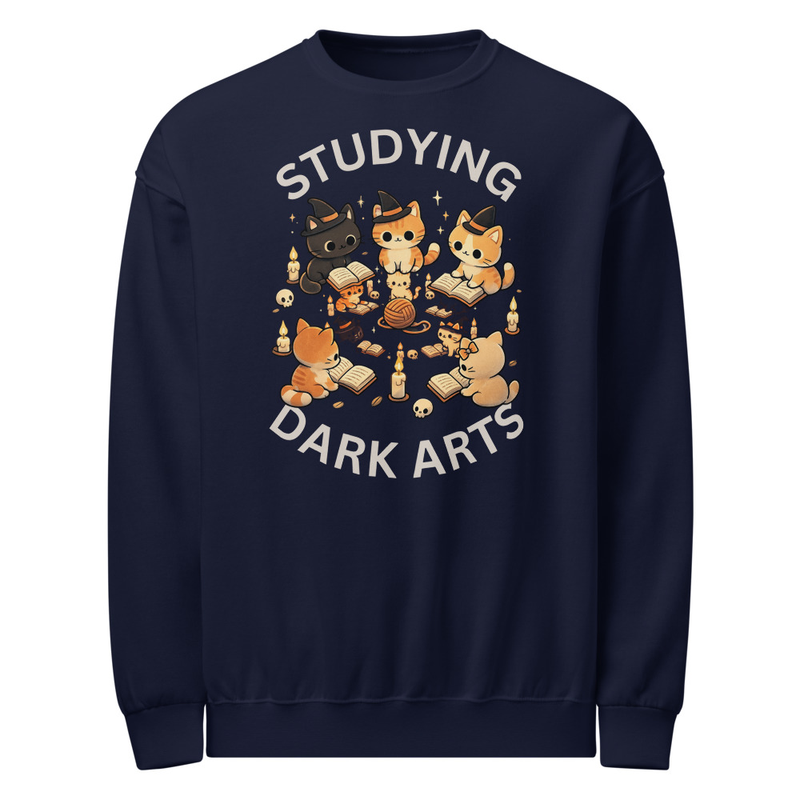 Studying Dark Arts Cat Lovers Crew neck sweatshirt