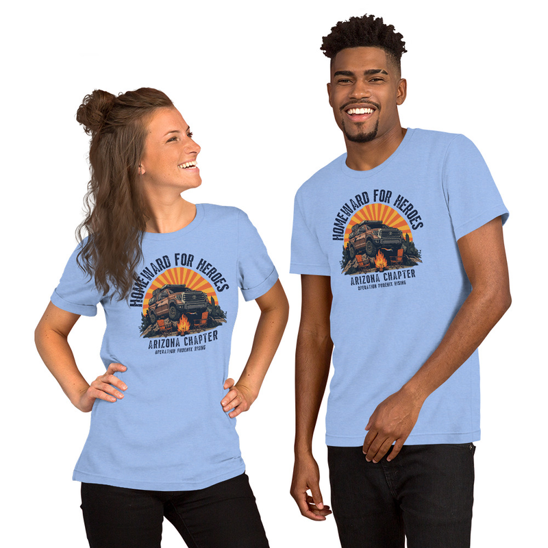 Arizona Chapter t-shirt – XL, Heather Carolina Blue