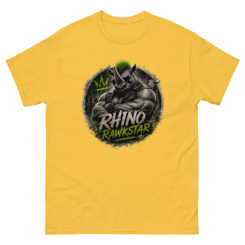 Rhino Rawkstar: Emblem Classic Tee — Daisy / 2XL