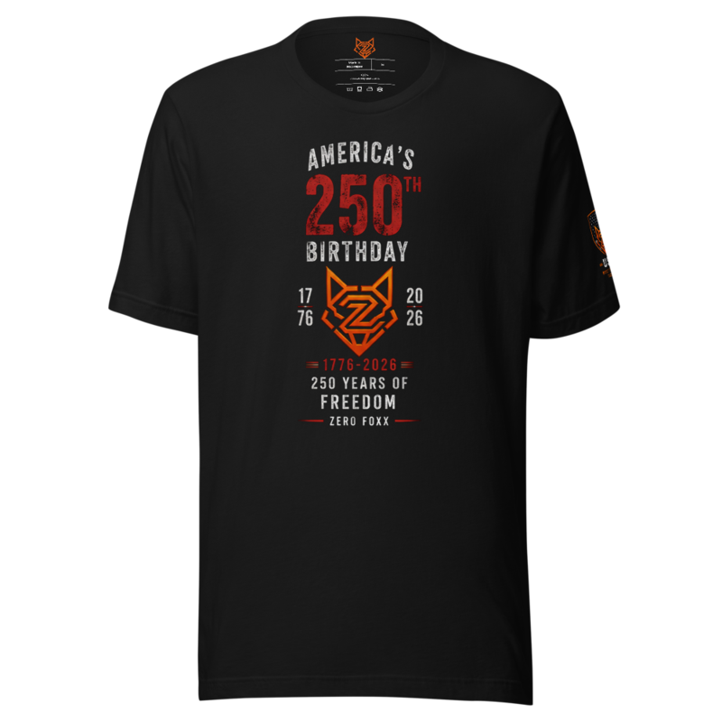 America's 250th — 250 Years of Freedom | Tee — Black / XS