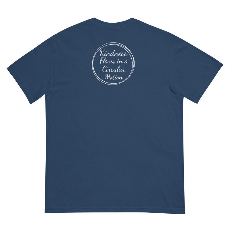Kindness Flows Back Print Unisex heavyweight tee