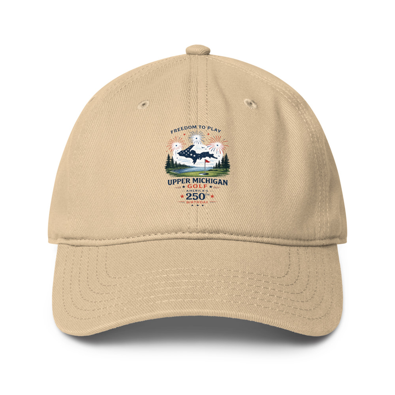 UP Golf 250 #2 Low-profile baseball cap – One size, Khaki