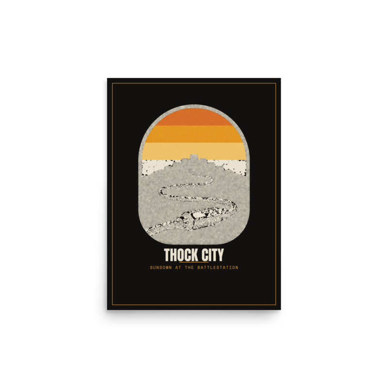 Thock City Poster mockup