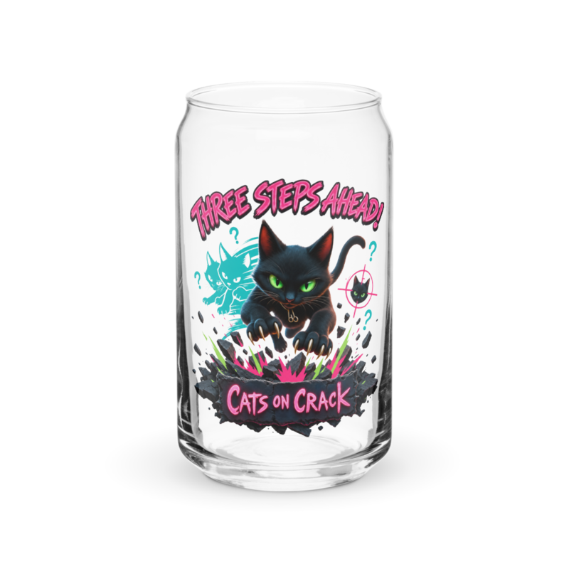 Three Steps Ahead 16oz Can Glass