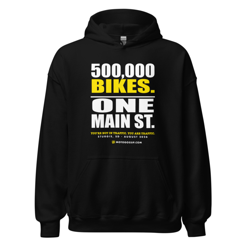 Sturgis 2026 · 500,000 Bikes One Main St. Hoodie