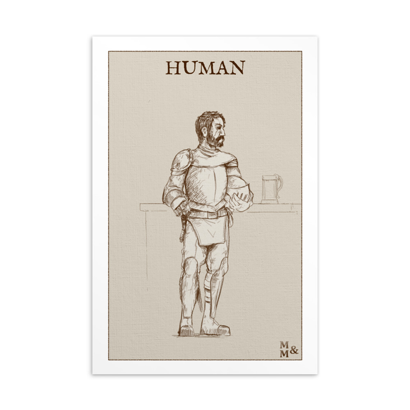 Illustrated Card: Human Male
