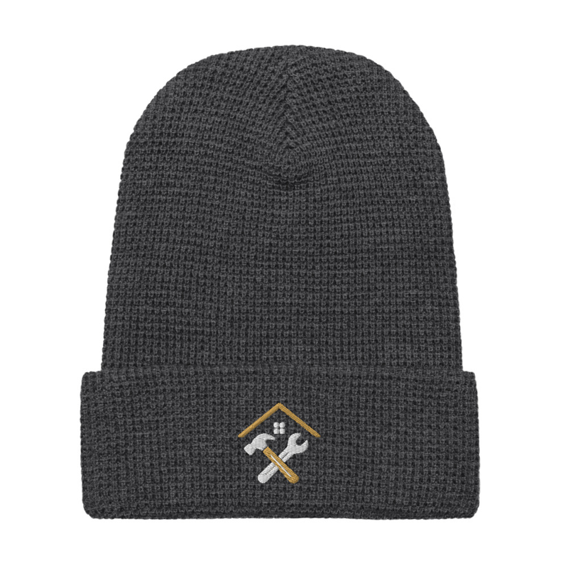Partain Waffle Beanie – One size, Heather Charcoal