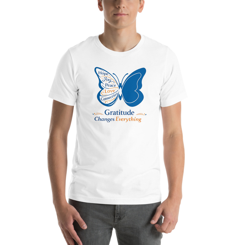 Gratitude Changes Butterfly 2026 – XS, White