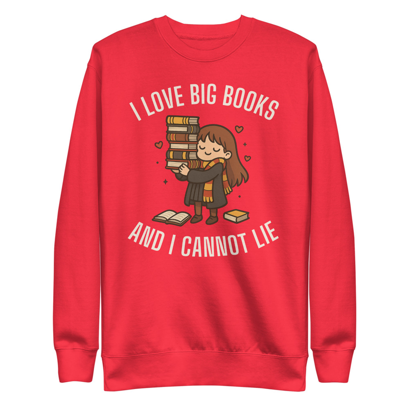 I Love Big Books & I Cannot Lie Unisex Premium Sweatshirt