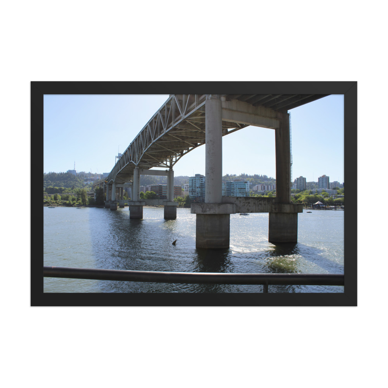 Under the Bridge - 12" x 18" Framed Photo Paper