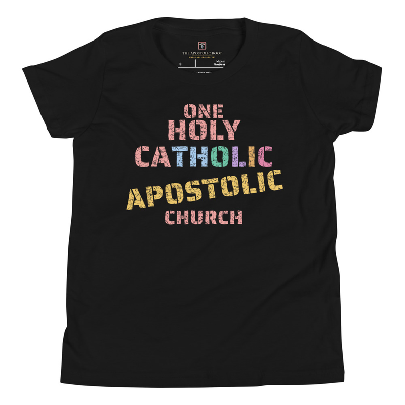 Apostolic Family Tree Tee — Youth · Black