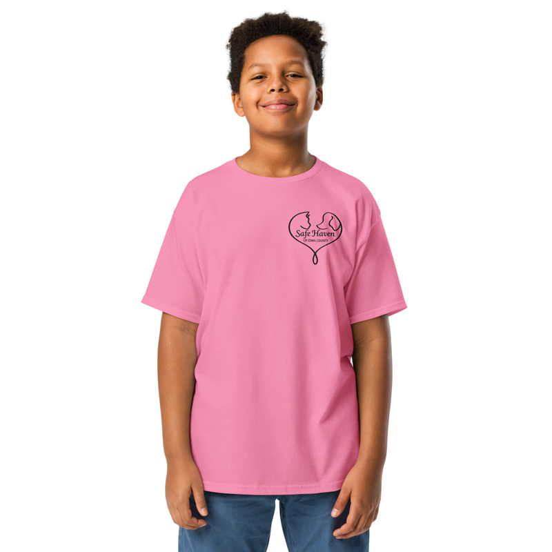 Paw Print Youth T-Shirt Black Logo