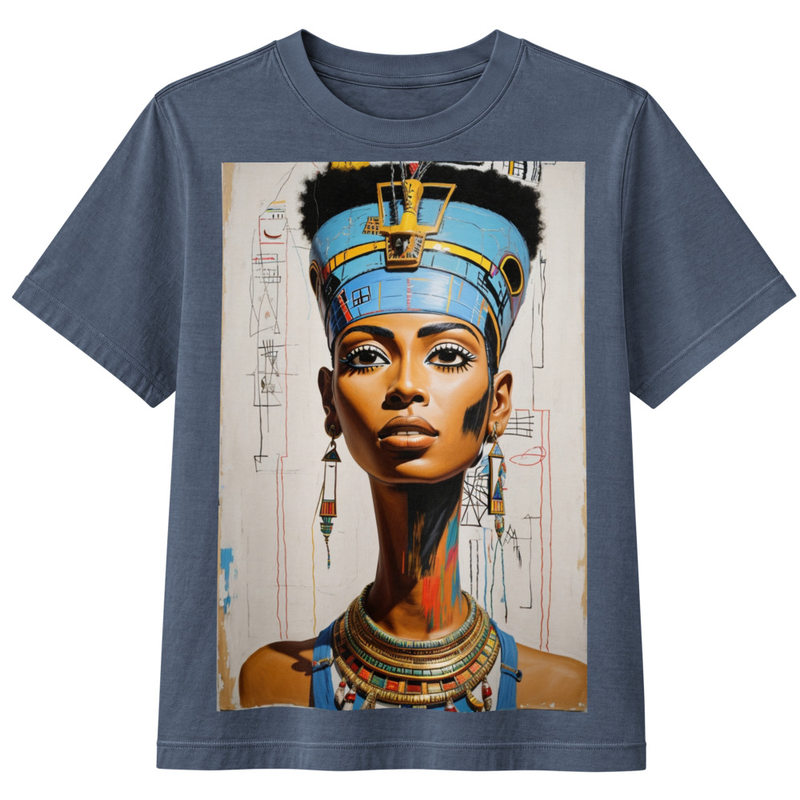 SEE//YOURSELF//THERE- Women's Heavyweight Garment Dye Tee – XL, Washed Navy