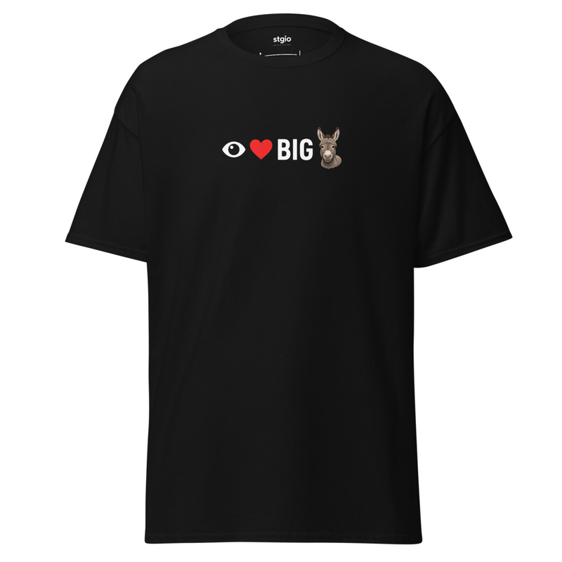 I luv Big A**** Unisex classic tee – S, Black