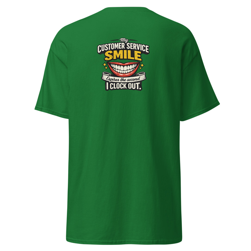 Customer Service Unisex classic tee – S, Turf Green