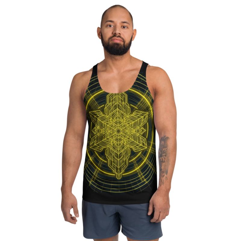 Uncle Benny ® Deep Space Relay IBM Quantum Computer Tank Top Neon Yellow EST. 2020