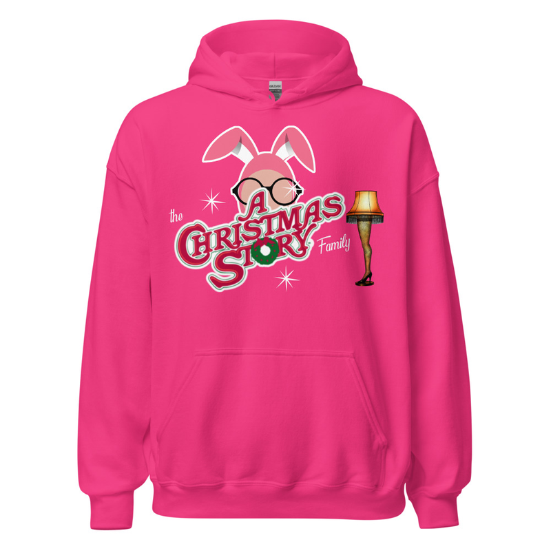 Right one“The A Christmas Story Family” Bunny Suit Logo Hoodie ✨ – S, Heliconia