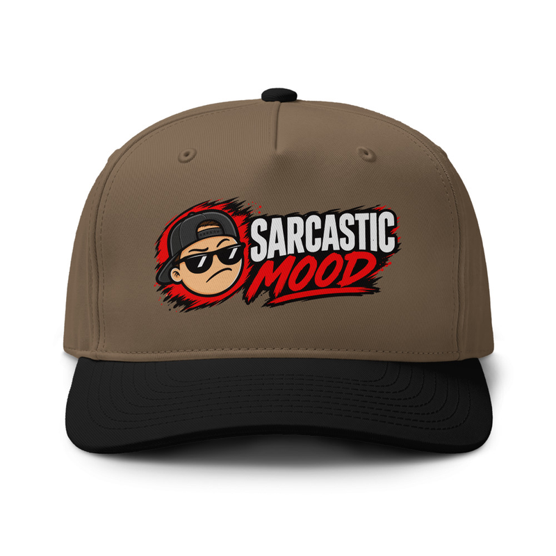 Sarcastic Mood - Two-tone cap – One size, Walnut / Black