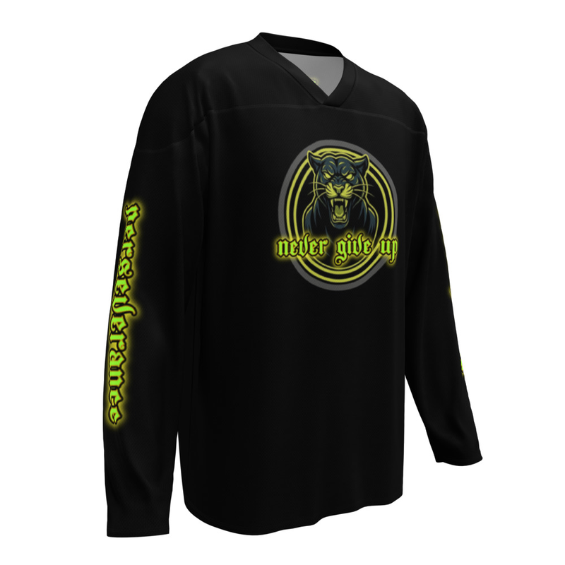 NEVER GIVE UP Hockey Jersey