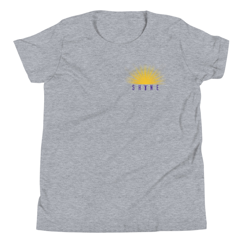 SHINE T-shirt - Youth – XL, Athletic Heather