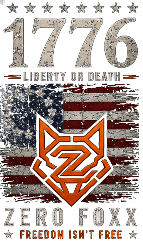 1776 — Liberty or Death | Double-Sided Tee — Front Print