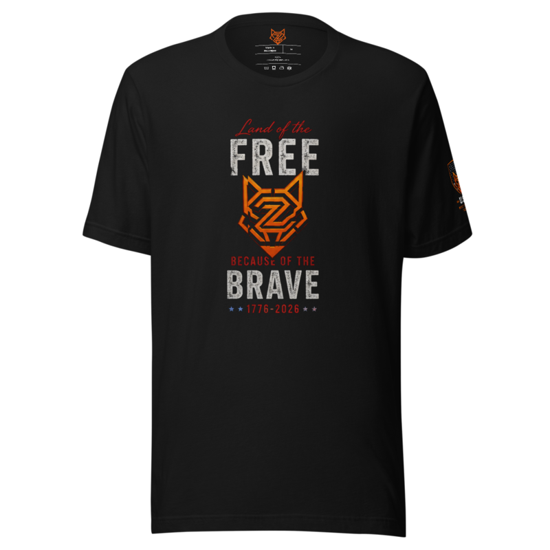 America's 250th — Land of the Free | Tee — Black / XS