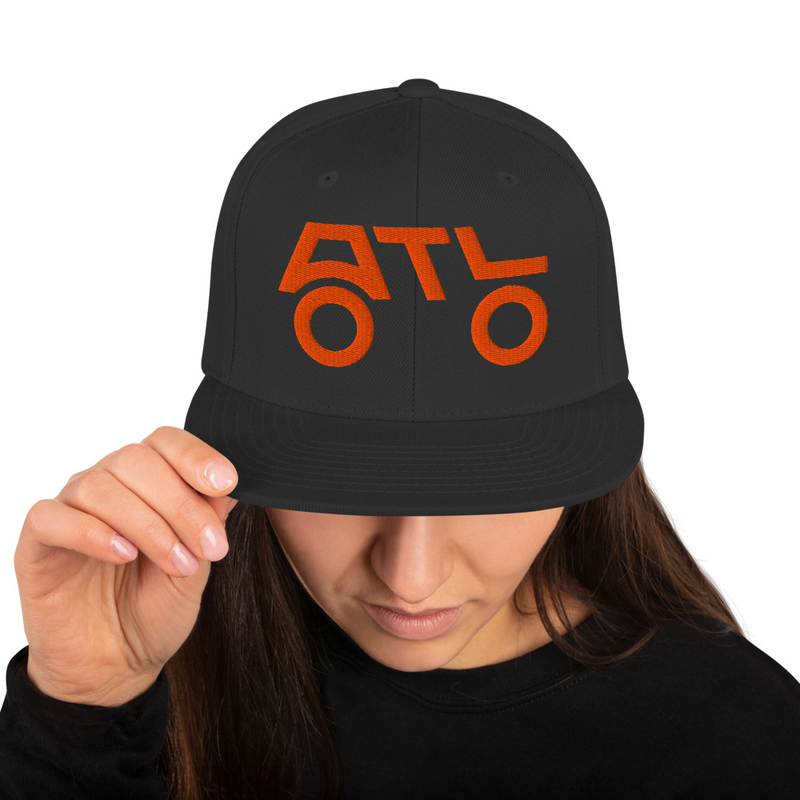 Snapback Hat - ORANGE LOGO – Image 6