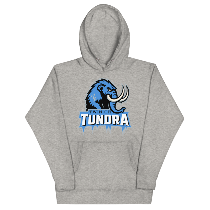 Twin Cities Tundra - Logo Hoodie – XL, Carbon Grey