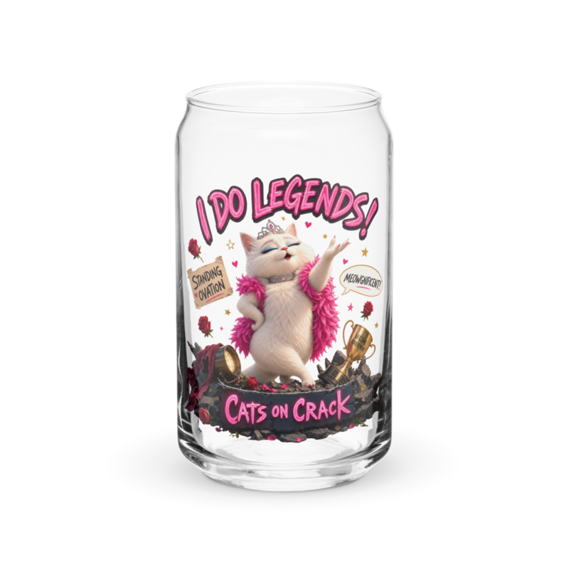 I Do Legends 16oz Can Glass