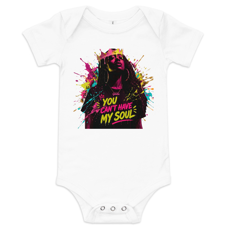Baby short sleeve "You Can't Have My Soul" one piece