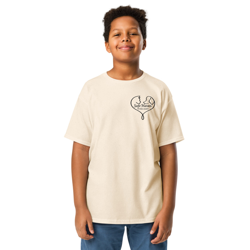 Paw Print Youth T-Shirt Black Logo