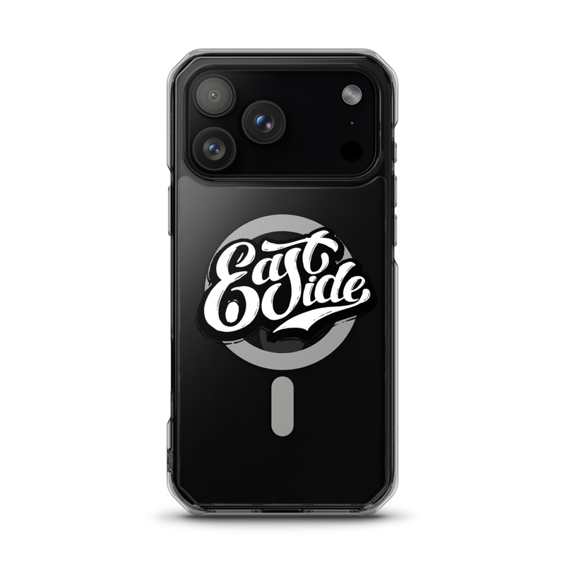 EastSide Dark Logo MagSafe® clear case for iPhone® – iPhone 17 Pro Max